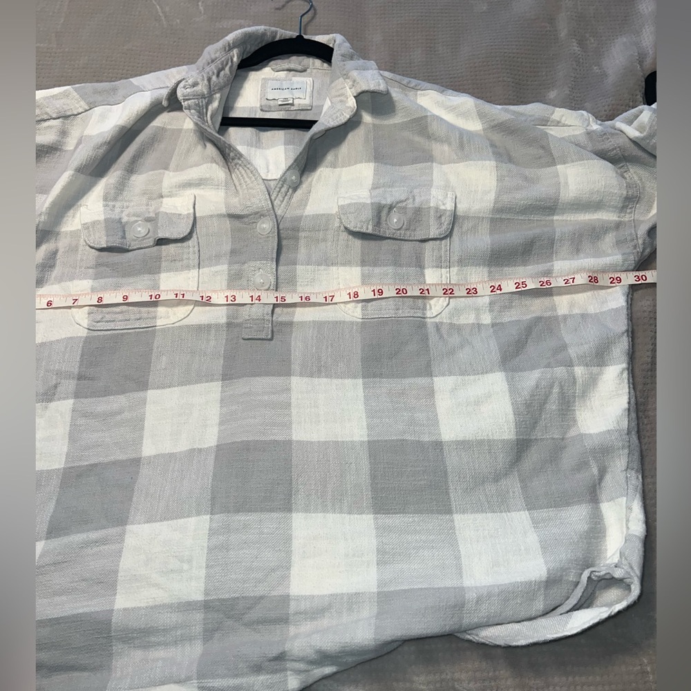 Women's American Eagle Flannel Pullover large - Picture 5 of 7